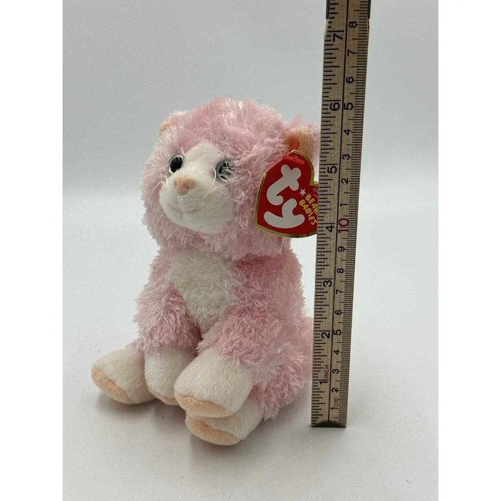 Curtsy TY Beanie Baby Pink Cat stuffed animal plush 2006